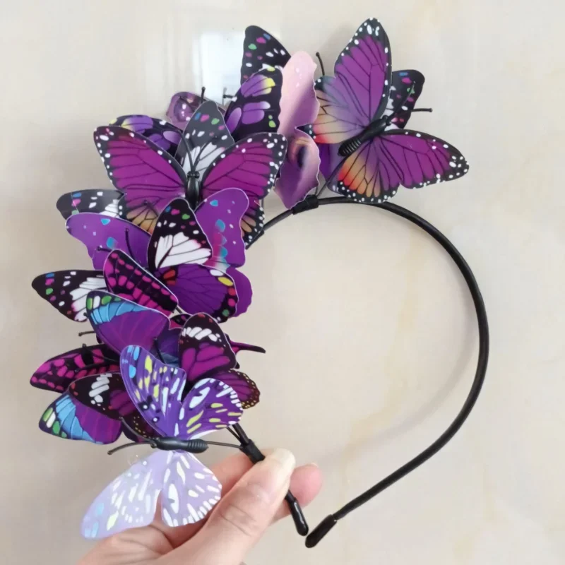 10pcs Butterfly Headband Hat  Crown Headpiece for  Party  Halloween