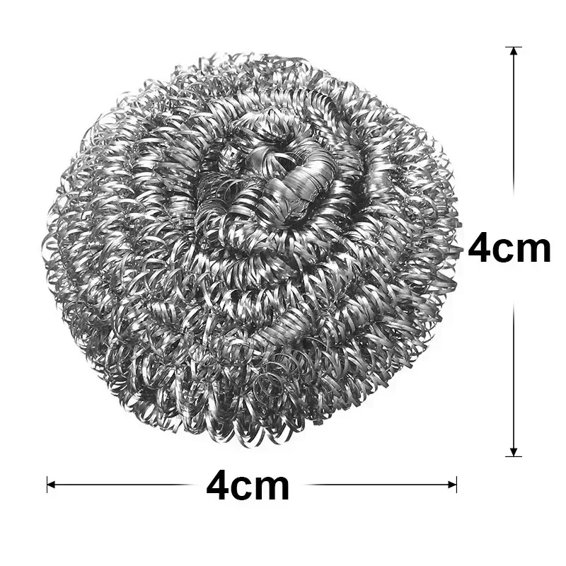 Magiczna kulka z drutu stalowego Wytrzymałe kulki ze stali nierdzewnej do mycia naczyń Szorowarka do czyszczenia garnków kuchennych Narzędzia do