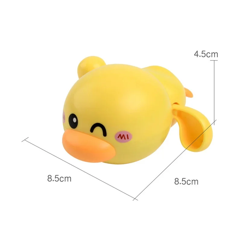 New Summer Bathroom Bath Shower Baby Clockwork Swimming Children Play Water Cute Little Duck Bathing Bathtub Toys For Kid Gifts