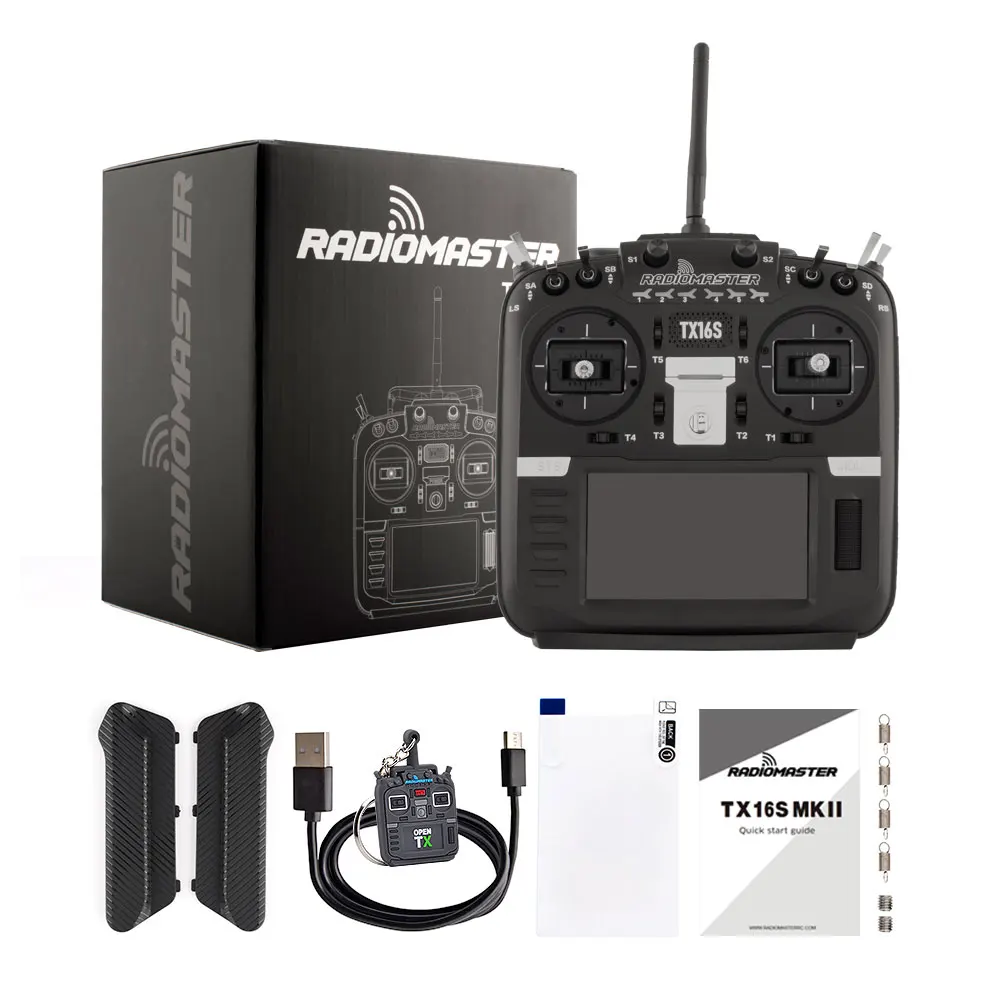 

Радиоконтроллер Radiomaster TX16S Mark II V4.0 Gimbal Hall ELRS Поддержка EdgeTX/OpenTX ExpressLRS Встроенный гироскопический микрофон