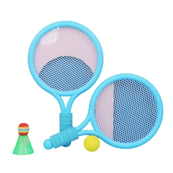 1 Set Blue Colour Beach Tennis Badminton Racket Set Outdoor Sports Mini Badminton Racket Children's Beach Racket