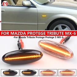 Dynamic LED Turn Signal Side Marker Blinker Light For Mazda Ranger B2500 323 Etude P5 4-Door Sedan 323F 5-Door Astina/Lantis