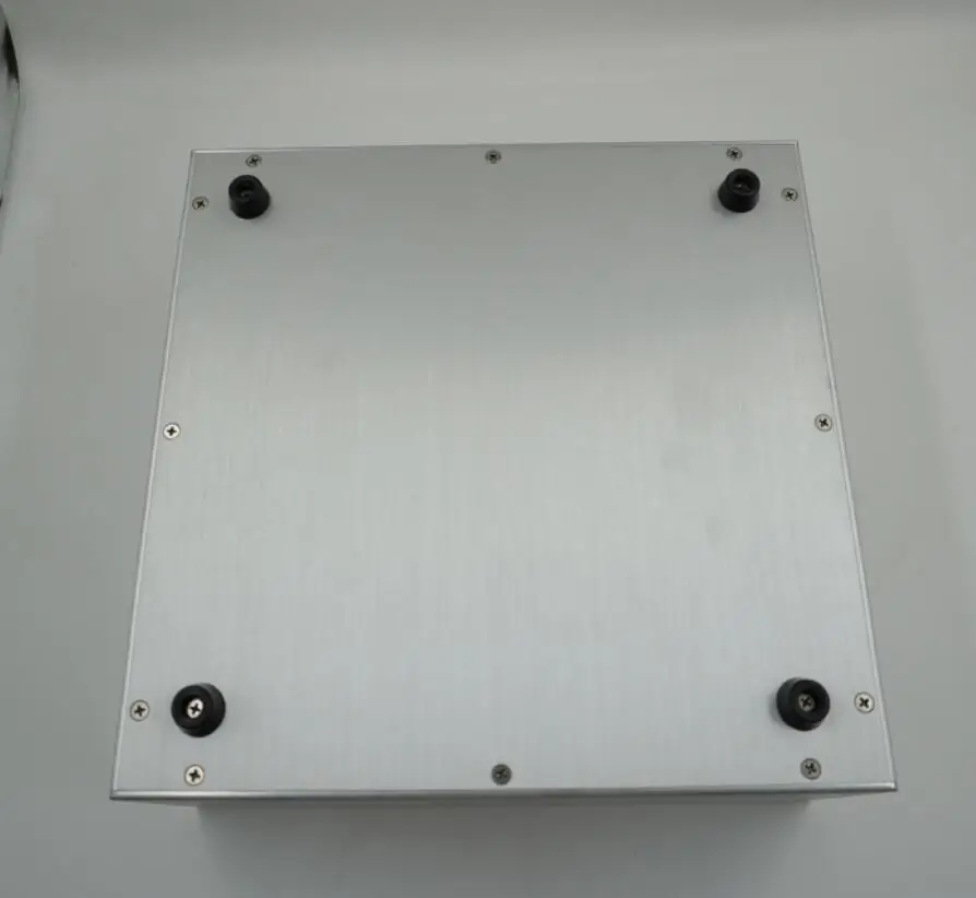 Multipurpose  all aluminum power amplifier chassis preamplifier tube amp DIY blank panel case Width 308* Depth 308* Height 120mm