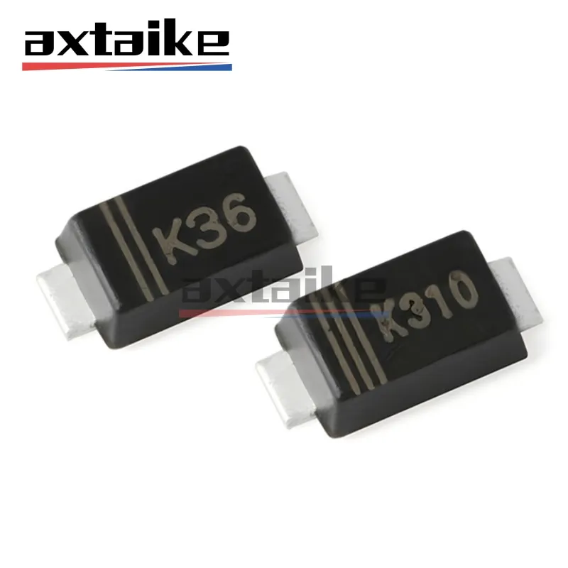 100PCS DSK34 K34 DSK36 K36 DSK310 K310 SOD-123FL 3A 40V 60V 100V SMD Schottky Diodes