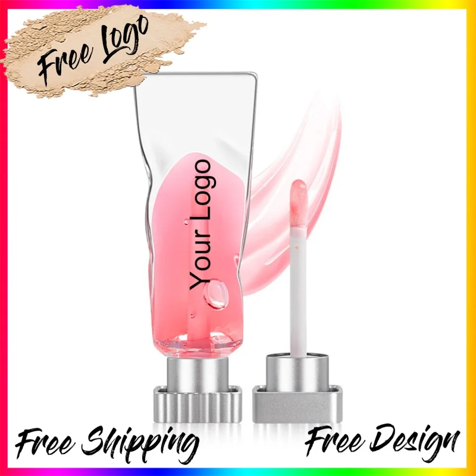 植物フルーツフレーバーアイスチューブリップグロスプランピングリップオイルビーガンメイクアッププライベートラベルカスタムロゴ卸売