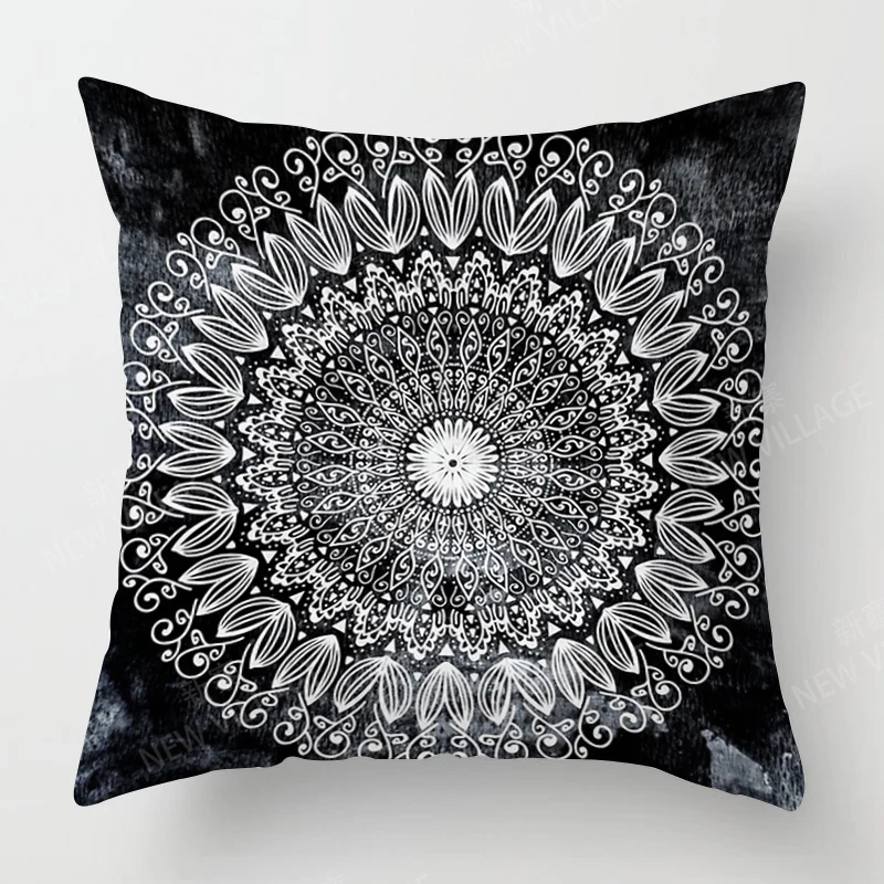 Fall home decor autumn living room throw pillow cover sofa boho Cushion cover mandala 45x45cm 45*45 50x50 60x60cm 40*40 40x40cm