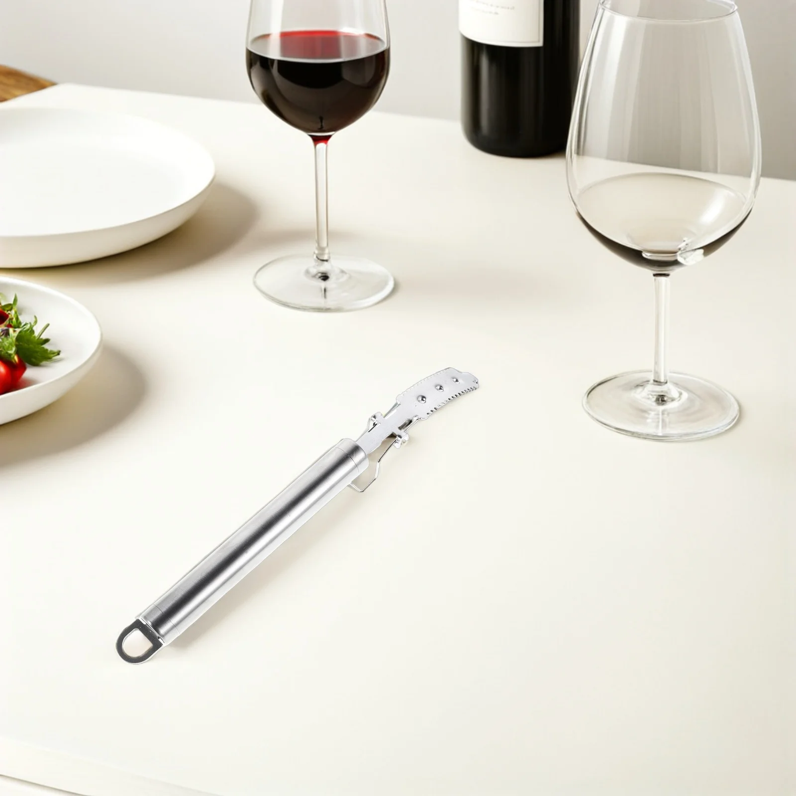 

2pcs Pig Hair Scraper Stainless Steel Kitchen Gadget Tool Ergonomic Handle For Pork Skin Hair Removal Manual Animal Farm Shaving