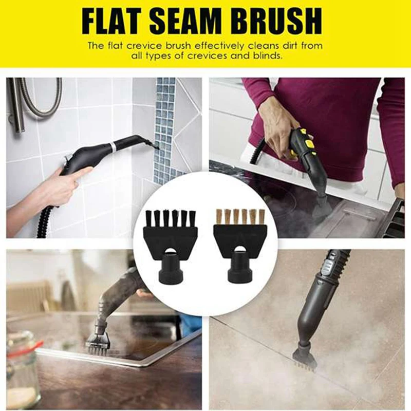 AB43 Для Karcher-SC1-SC2-SC3-SC4--Запчасти для пароочистителя--Сменная насадка-Кисть-Стузочная-Стирка-Судаление-Нейлон-Кисть-Набор насадок