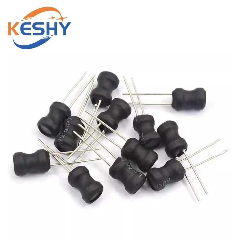 10Pcs DIP Power Inductor 6*8mm 2.2UH 4.7UH 10uH 22uH 100uH 150uh 220uH 330uH 470uH 1MH 2.2MH 4.7MH 10MH Inductance 6X8mm 2 Pins