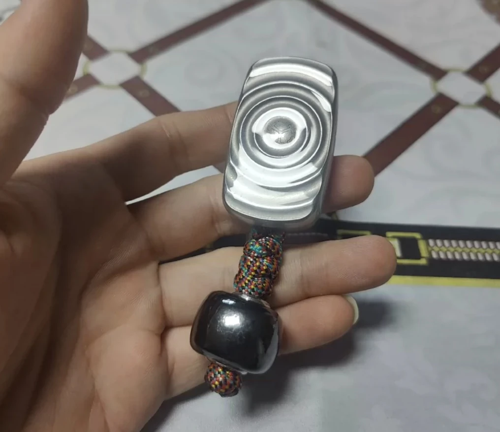 

Used EDC Matrix EDC Ripple Stainless Steel Tuning Fork fidget slider Decompression toys
