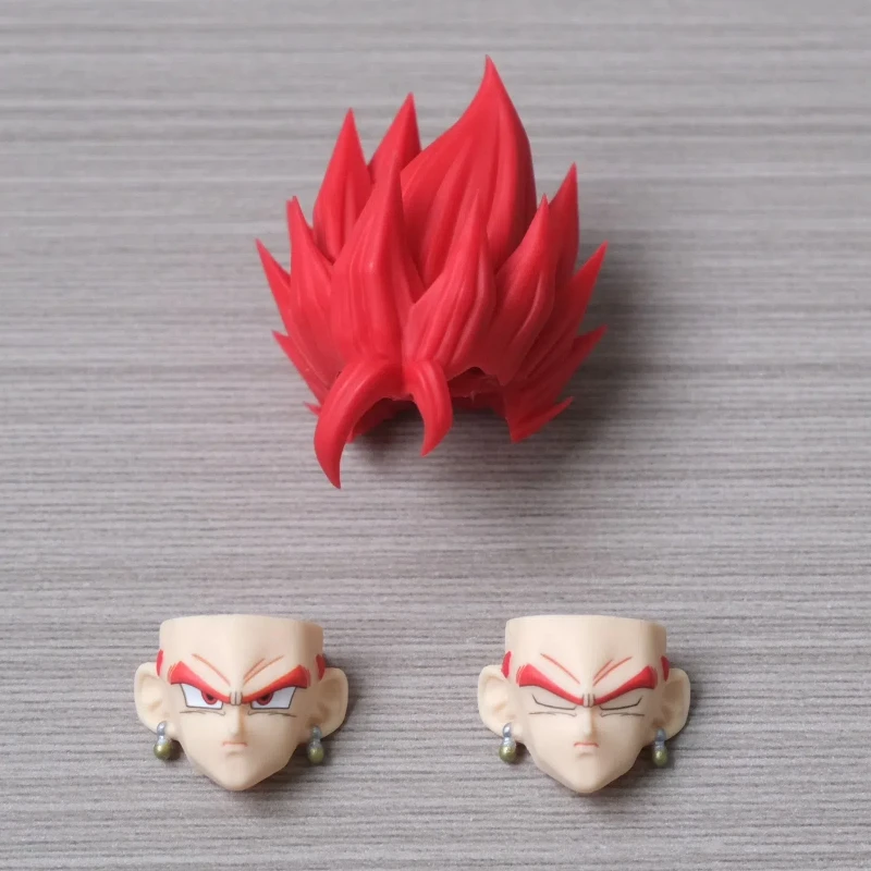 Hm Dragon Ball Z Vegette To Hair Red Accessory Fit Shf 2.0 3.0 New Heads Headsculpt Head  Accessory Action Figures Toys Gift