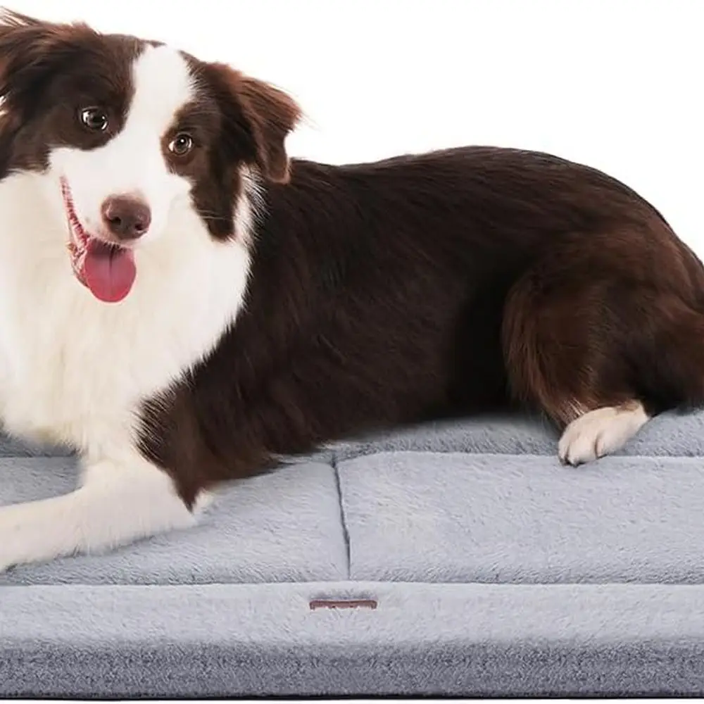 

Made4Pets Dog Crate Pad Bed for Medium Large Dogs, Washable & Reversible, Anti-Slip Kennel Mat for Cozy Sleeping, Soft Fluffy Do