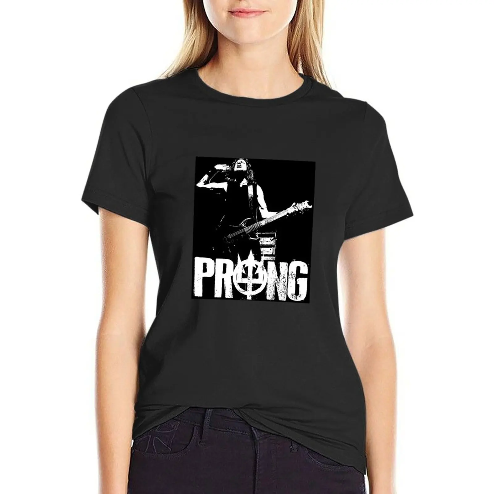 

The Classic _ The Prong Poster T-Shirt Short sleeve tee Blouse summer tops shirts graphic tees plain t shirts for Women