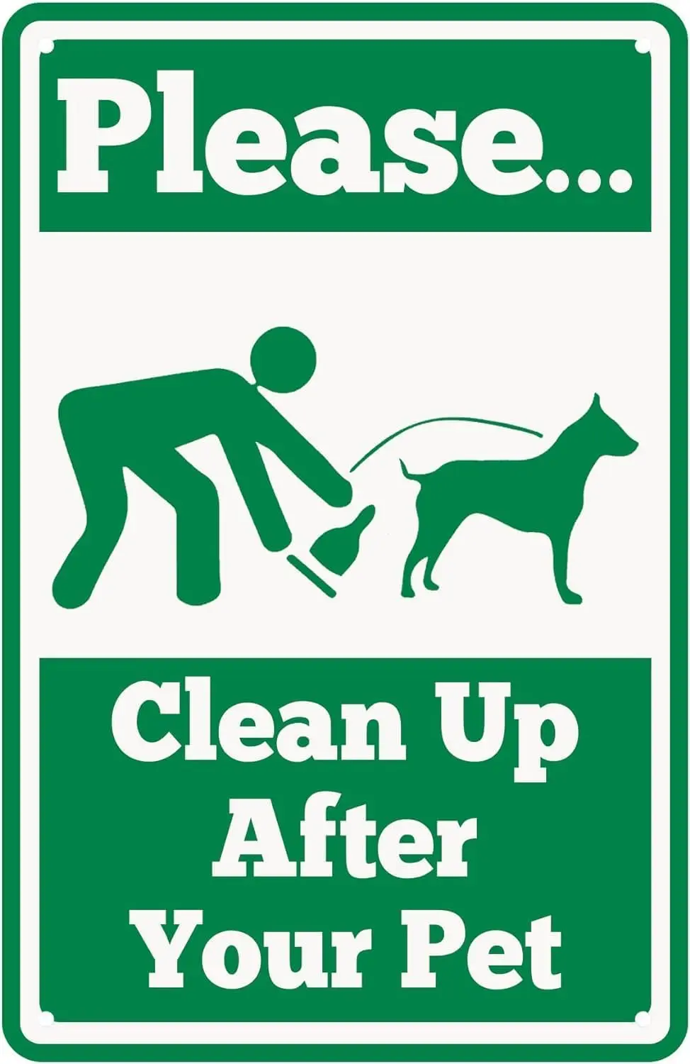 Funny Retro Vintage Please Clean Up Your Pet Tin Sign Country Funny Dog Yard Sign Lawn Sign Yard Lawn Outdoor Wall Decor Ea sign