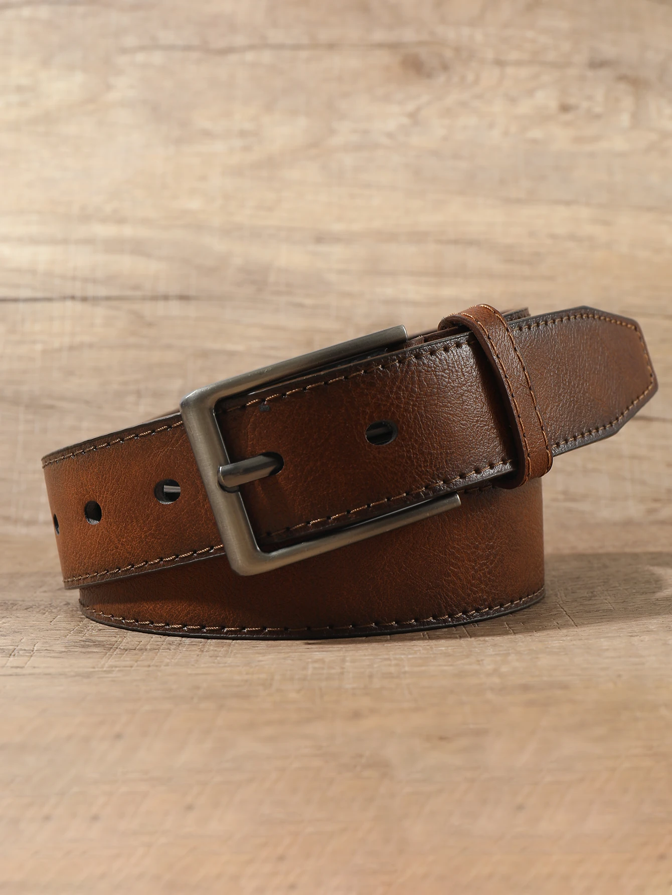 Fashion Vintage Pu Leather Belt Male Famous Brand Luxury Designer Retro Cowboy Brown Jeans Trouser Waist Belts For Man