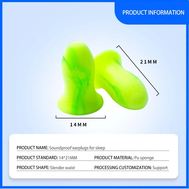 S/M Soundproof Sleeping Ear Plugs Earplugs For Sleeping Special Mute Soft Slow Rebound Student Anti-Noise Protection Earplug