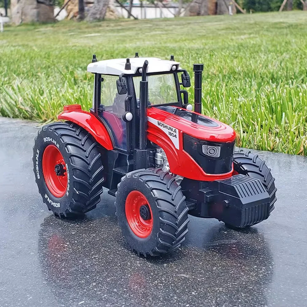 

1:32 сельскохозяйственные тракторы, миниатюрные модели, игрушки, литые под давлением колеса из сплава, токарный инженерный автомобиль для детей, праздничные подарки