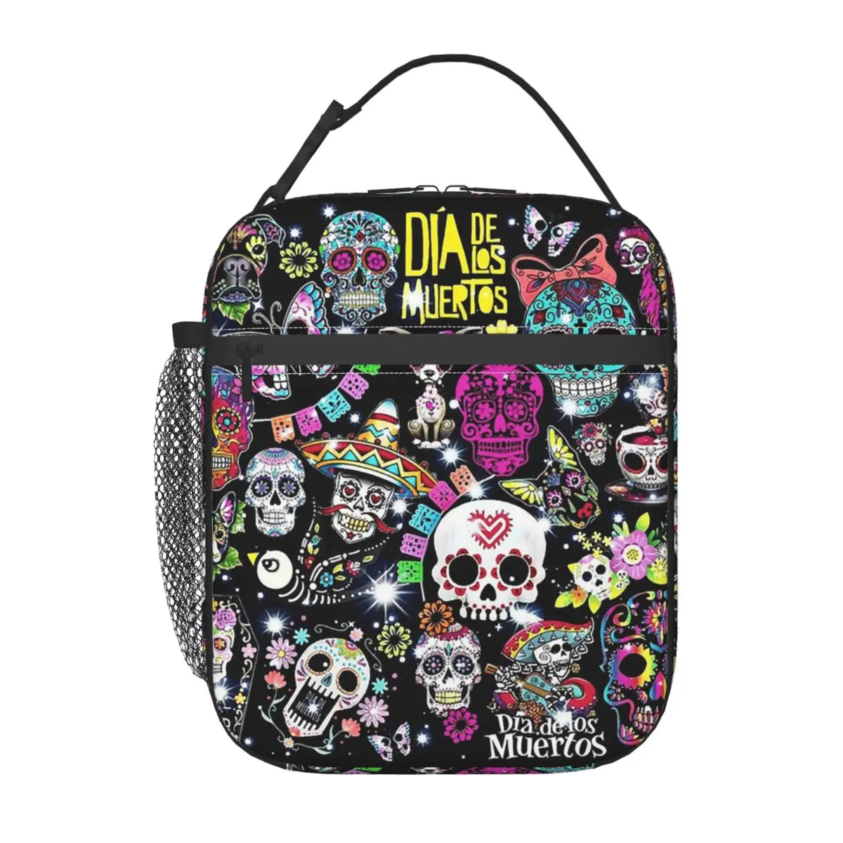 

Изолированная сумка для обеда в стиле Day Of The Dead для женщин и детей, портативные коробки для еды, термосумка для обеда