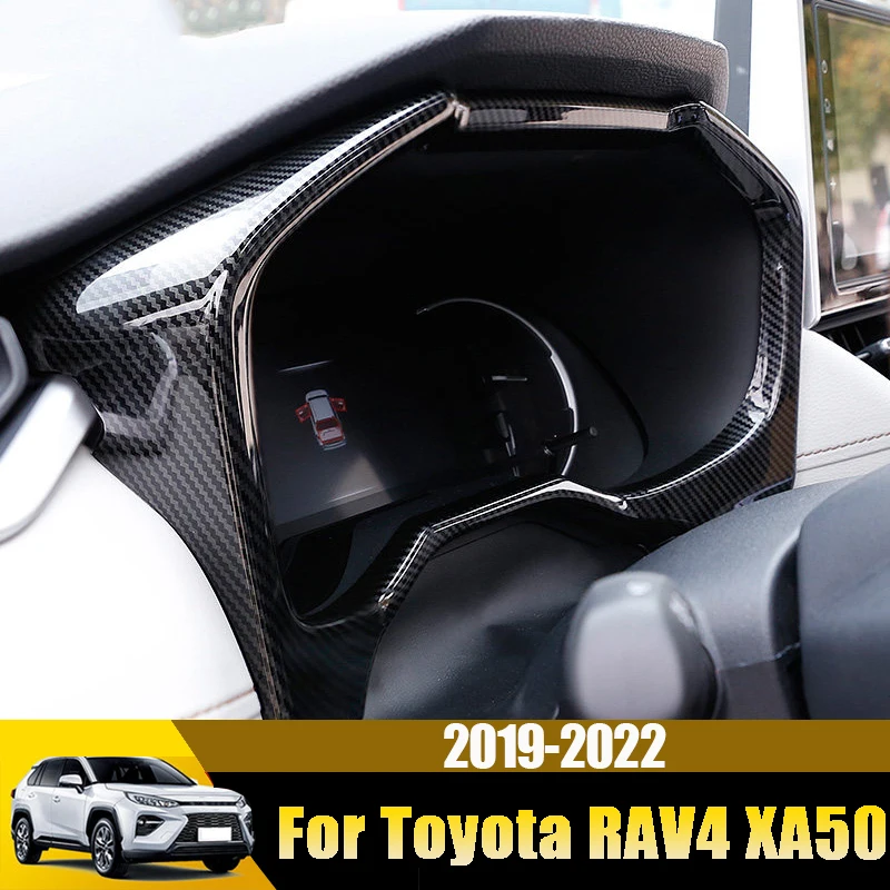 Для Toyota RAV4 2019 2020 2021 2022 RAV 4 XA50 XA 50 ABS автомобильный инструмент дисплей декоративная рамка Крышка отделка аксессуары для интерьера