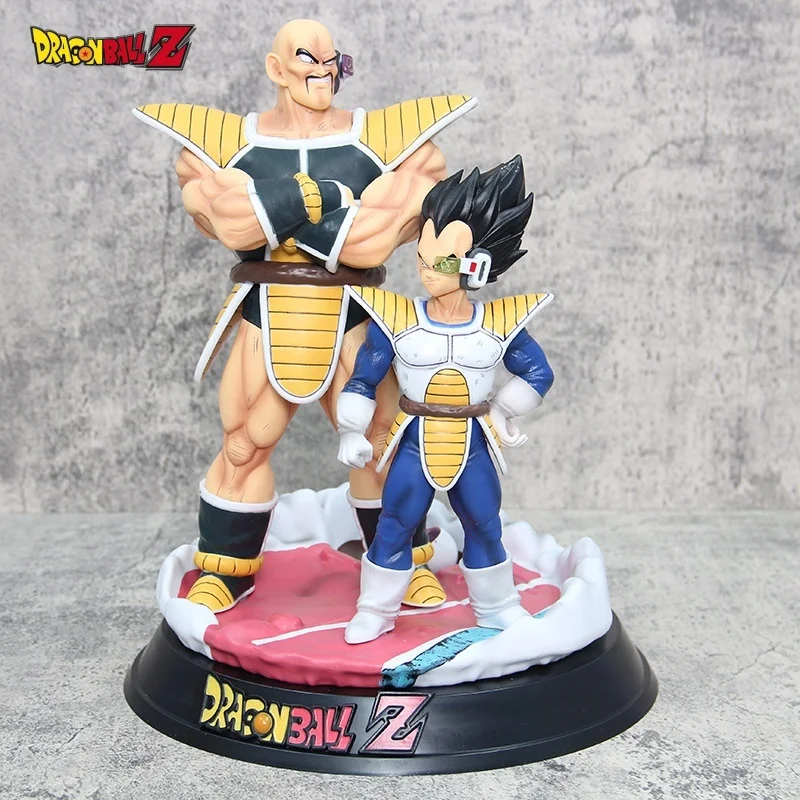 

35cm Dragon Ball Anime Vegeta Nappa Standing Space Suit Figurine Statue Pvc Action Figure Desktop Ornaments Model Birthday Gift