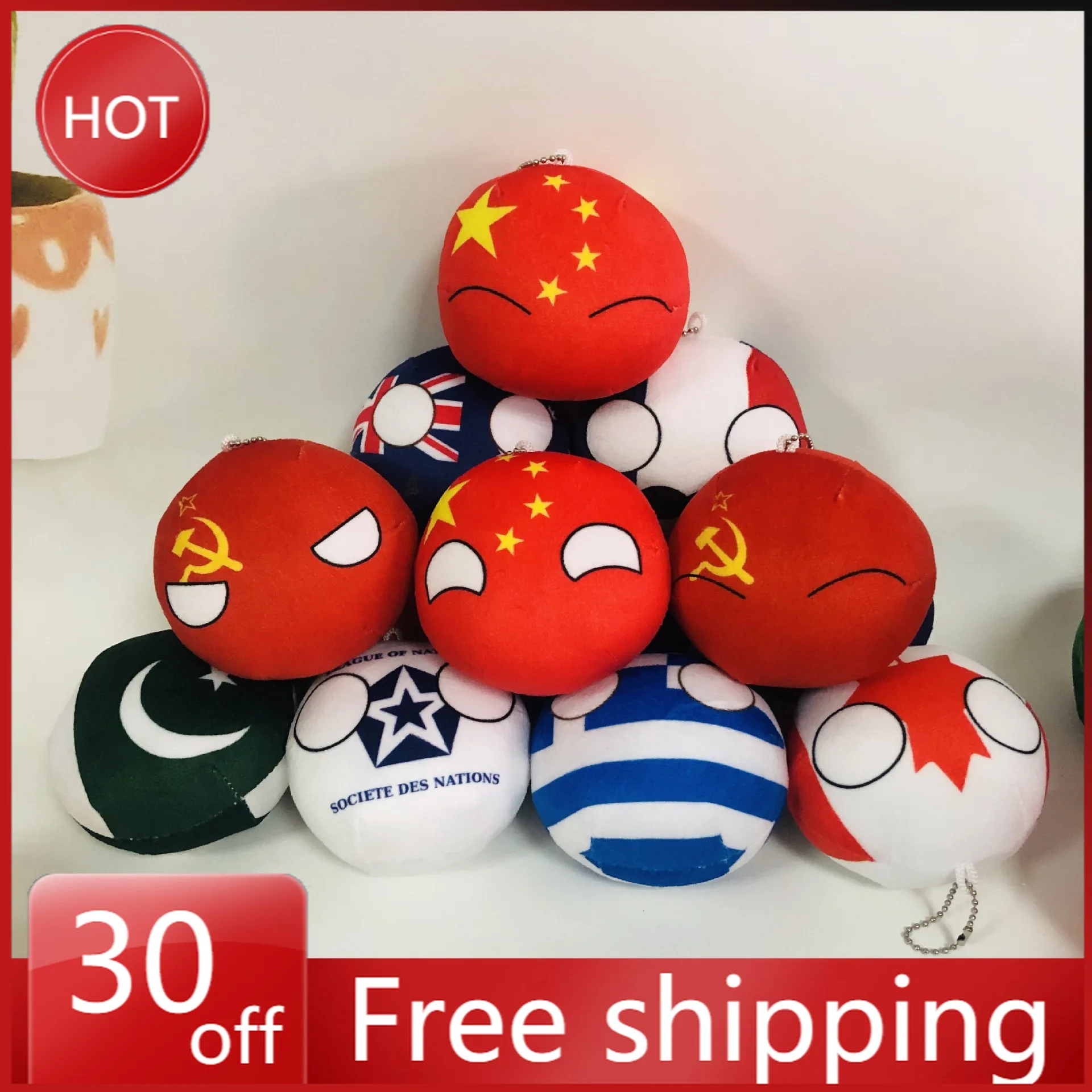 

Горячие деревенские мячи, плюшевые игрушки, аниме, периферийные устройства, подушка для сна, кукла, украшение комнаты Polandball, домашний диван, подушка, детские игрушки