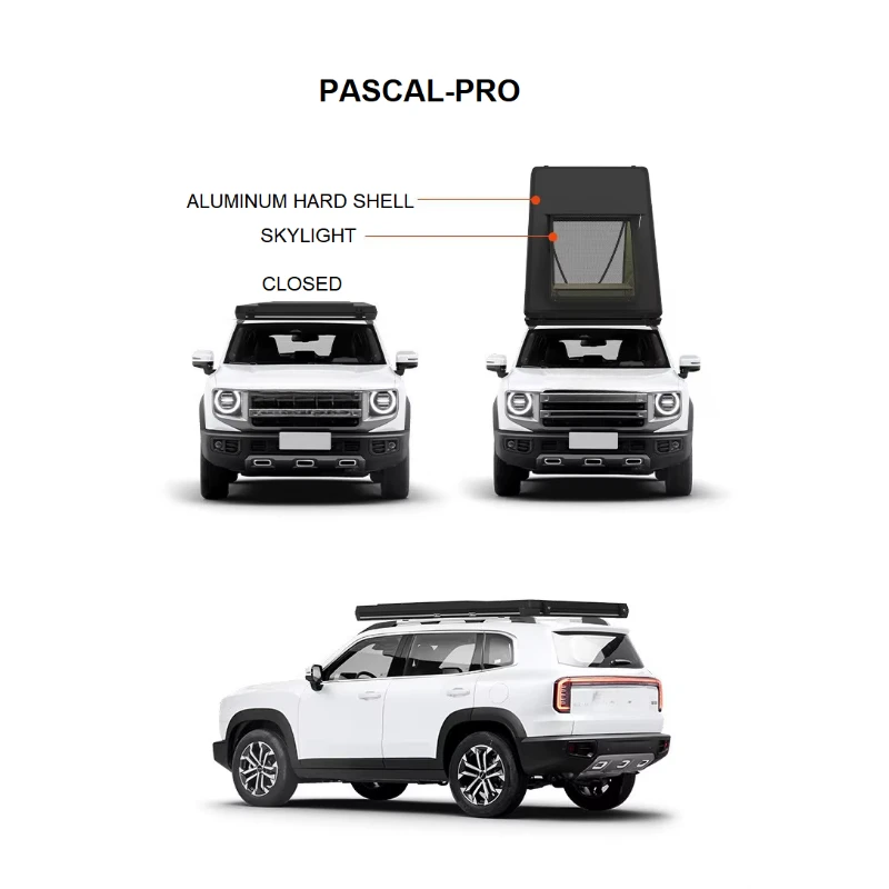 High Quality 2‑Person Clamshell Aluminum Hard‑Car Rooftop Tent Outback Outdoor Camping
