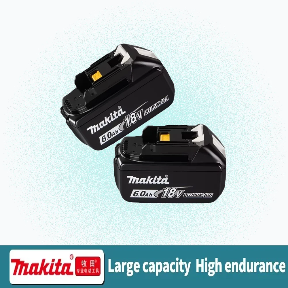 100% оригинальная батарея Makita 6Ah 5Ah 3Ah для Makita 18 В BL1830B BL1850B BL1850 BL1840 BL1860 BL1815, сменная литиевая батарея