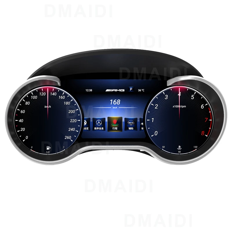 LCD Speedometer Digital Dashboard For Mercedes Benz ML W164 ML350 GL AMG 2005 - 2012 Virtual Instrument Cluster CockPit Panel