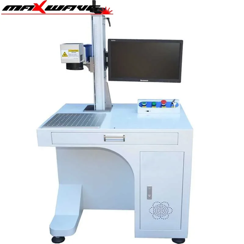 High Speed Laser Fiber Marking Machine Jewelry Silver Gold Brass Metal Engraving Engraver