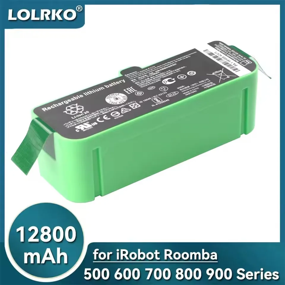 

Original 12800mAh Li-ion Battery for iRobot Roomba 680 Robots 500 600 700 800 900 Series 595 670 671 675 677 681 685 690 691 695