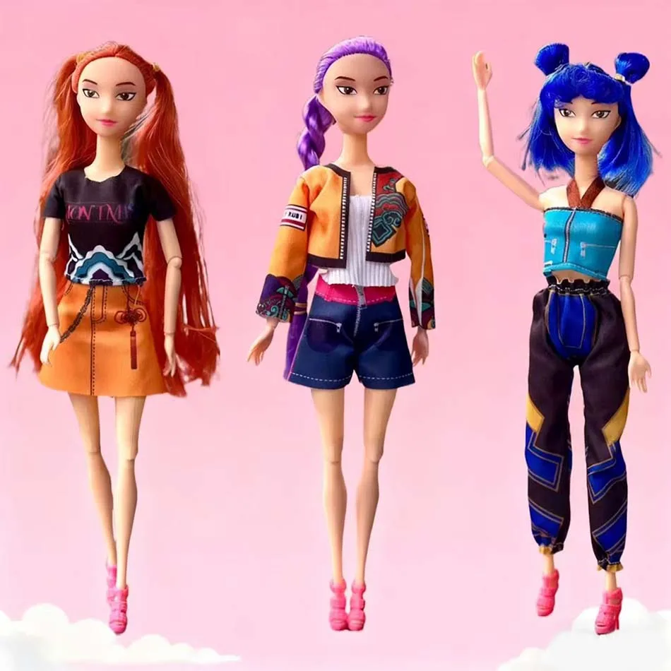 

NEW Doll Toys Kpop Demon Hunters Action Figure Toy Rumi Mira Zoey Beautiful Princess Baby Girl Dolls Plastic DIY Toy for Girls