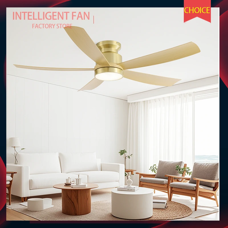 

The 2025 Model Ceiling Fan Light Fixture Has Five Blades for Powerful Airflow, Easy To Install，Low Noise ceiling fan light