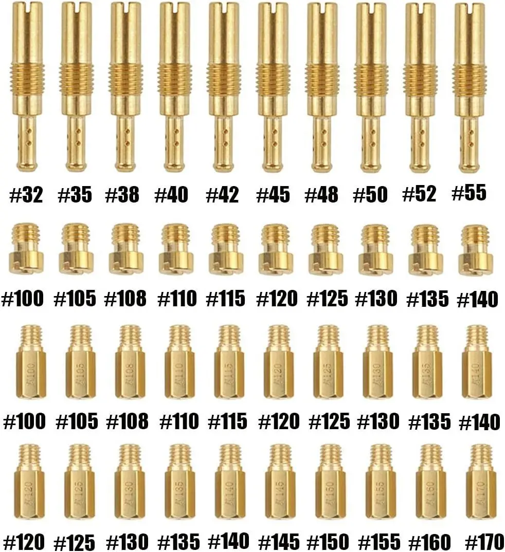 ل PWK Keihin OKO CVK Carb 40 قطعة المكربن الرئيسي طائرة بطيئة الطيار طائرة عدة الذهب