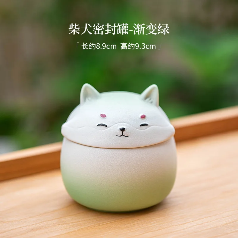 Memorial Cremation Urn for Pet Ashes, Dog Shape, Handcrafted, Decorative Urns for Funeral Cat, Shiba Inu Dog Urn, 200ml