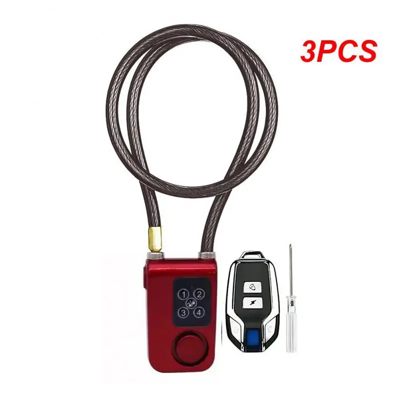 

3PCS Super Intelligent Phone APP Control Smart Alarm Bluetooth Lock Waterproof 110dB Alarm Lock Outdoor Bike Anti Theft