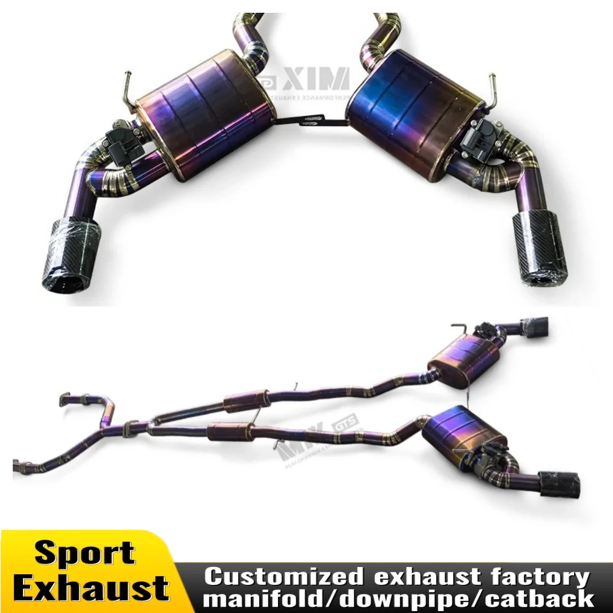 

Подходит для 2017-2024Infiniti Q50 3.0T из титанового сплава, задний клапан, глушитель выхлопной трубы, модификация звука спортивного автомобиля