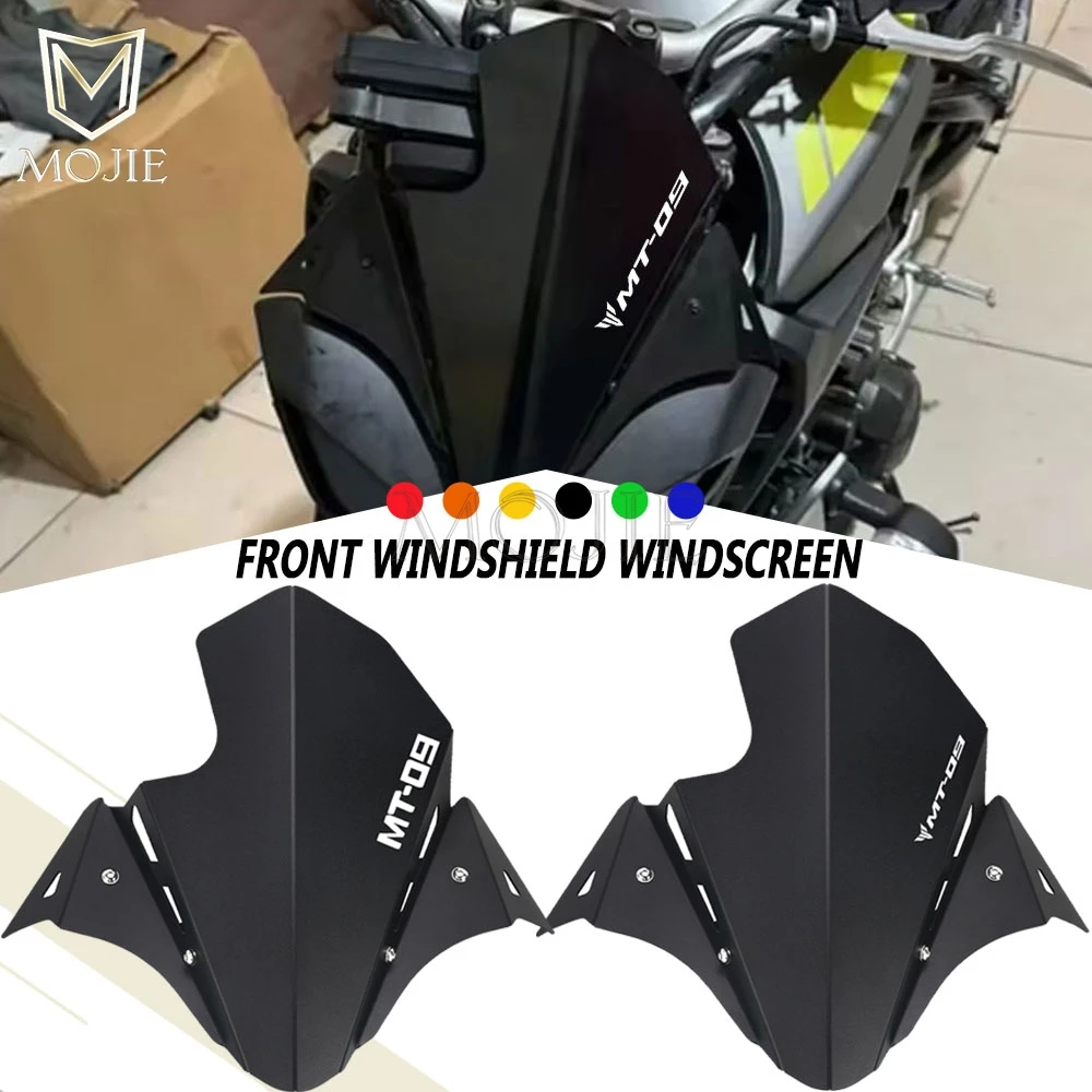 2017 2018 2019 2020 FOR YAMAHA MT-09 MT09 Motorcycle Accessories Aluminum Front Windshield Windscreen Airflow Wind Deflector