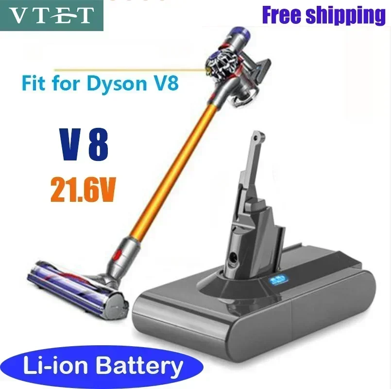 NEW Dyson V8 21.6V 38000mAh Replacement Battery for Dyson V8 Absolute Cord-Free Vacuum Handheld Vacuum Cleaner Dyson V8 Battery