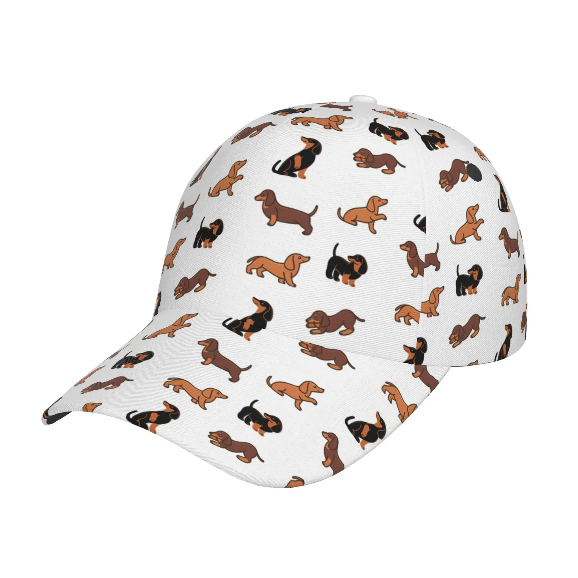 

Cute Dachshund Dogs Pattern Baseball Cap for Unisex Adults Teens Adjustable Cycling Golf Hat for Sports Golf One Size Print