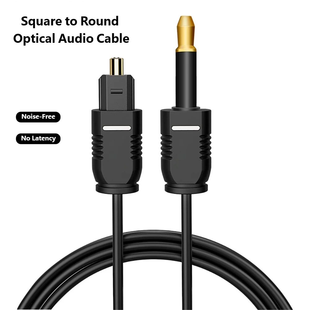 Optical Digital Audio Cable SPDIF to Mini Toslink 3.5mm Fiber Optic Audio Cable for TV Amplifier Soundbar Speaker Set-Top Box