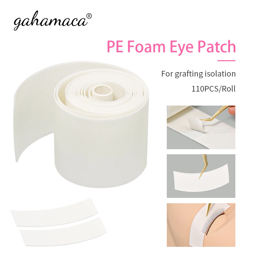 Rouleau de ruban adhésif en mousse PE, 110 pièces, patch pour les yeux, facile à enlever, tampons de maquillage