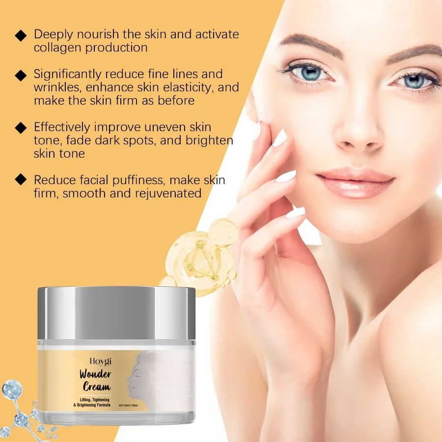 호이기 브라이트닝 앤 퍼밍 페이스 크림 브라이트닝 및 잡티 감소 리프레싱 오일 컨트롤 모이스춰라이징 앤 하이드레이팅 T