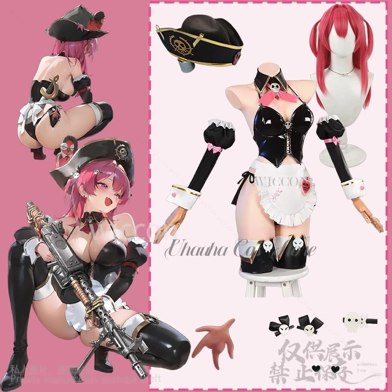 

Anime Game Nikke: The Goddess Of Victory Cosplay Mast Lingeries Costume Sexy Uniform Hat Bikini Maid Wigs For Girls Customized