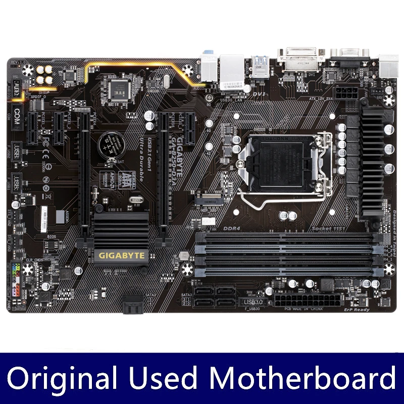 Gigabyte GA-B250-D3A B250-D3A Motherboard LGA 1151 DDR4 Mainboard Supports 7th / 6th Generation Intel 7100 7700
