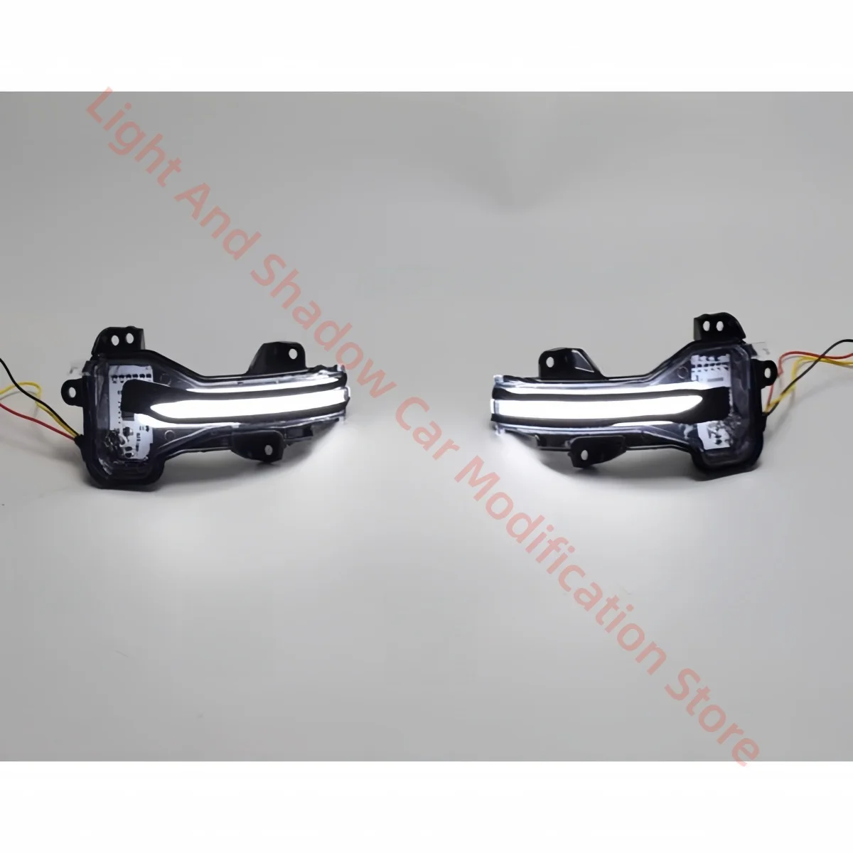 For Honda FIT/VEZEL/CITY/Accord Automobile parts Upgrade rearview mirror flowing lights Reversing light Two-color turn signals