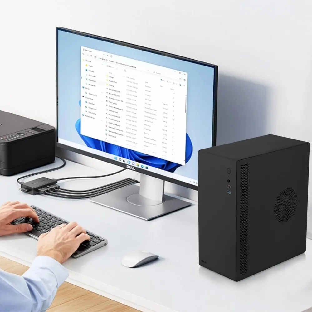 Micro ATX Case for Mini PC - Support Micro ATX/ITX with USB 3.0 and 3.5" HDD - view 6