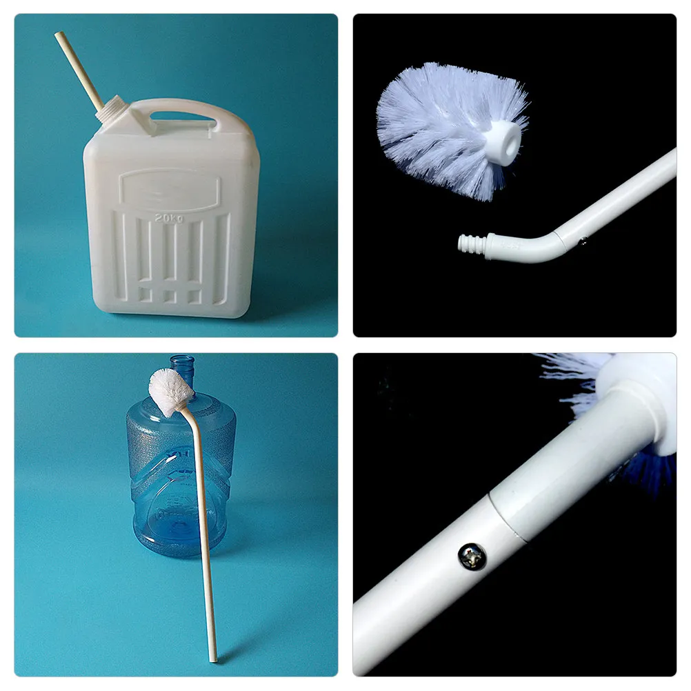 Gallon Water Jug Cleaning Brush Long Handle Spherical Head Bottle Bucket Scrubber Portable Multipurpose