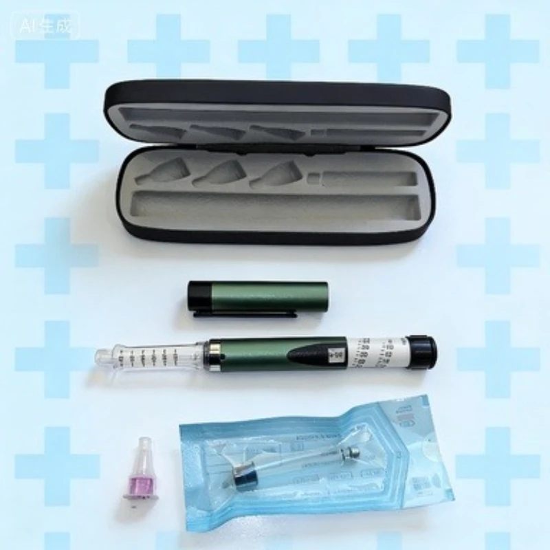 

Reusable Insulin & Growth Hormone Injection Pen, with Metal Syringe & 3ml Cartridge, No Medication Included
