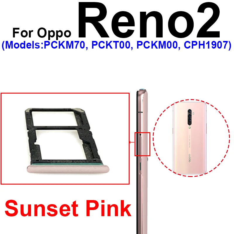 SIM Card Tray For OPPO Reno 2 Reno 2F Reno Z Reno 2Z SIM Card