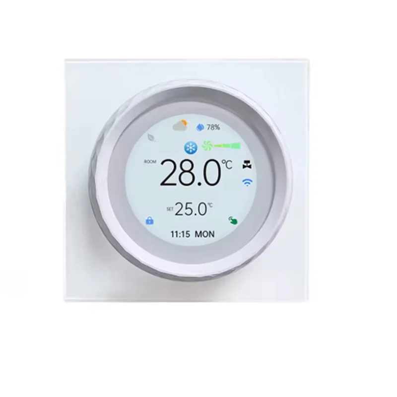 A73E-Tuya Wifi termostato de perilla inteligente BAC-2007 para controlador de temperatura de aire acondicionado para aire acondicionado calefacción refrigeración Wh